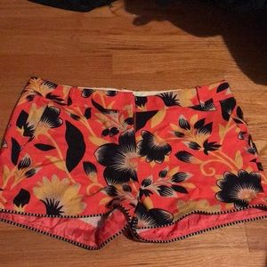 Floral J Crew Shorts